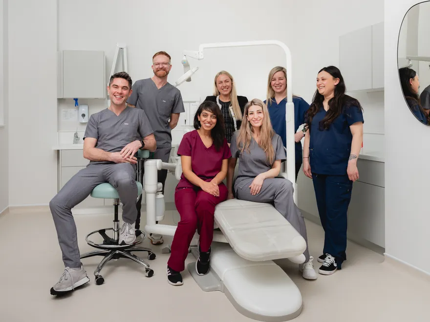 team photo the modern dentist london