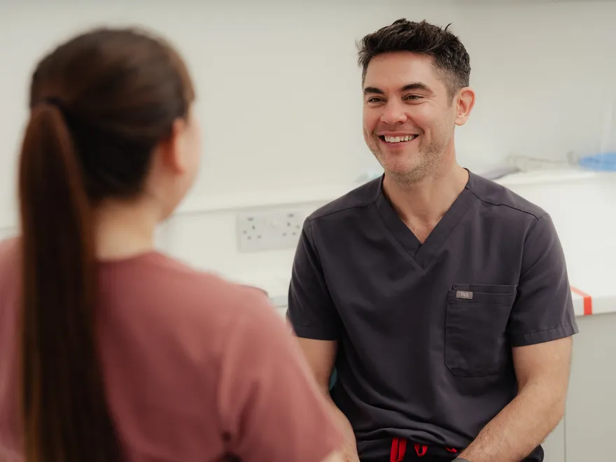 Dr Mark providing professional guidance