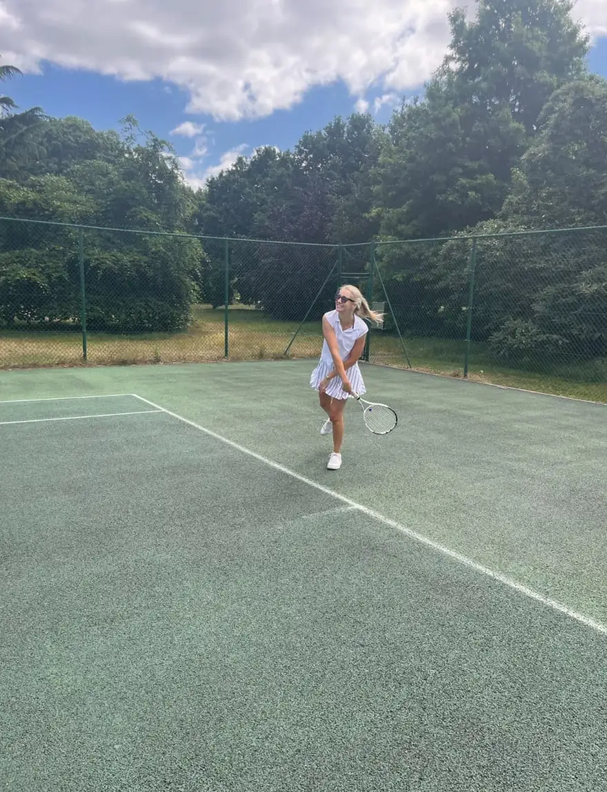 Kate on the court